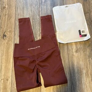 Alphalete Women's Deep Red Leggings